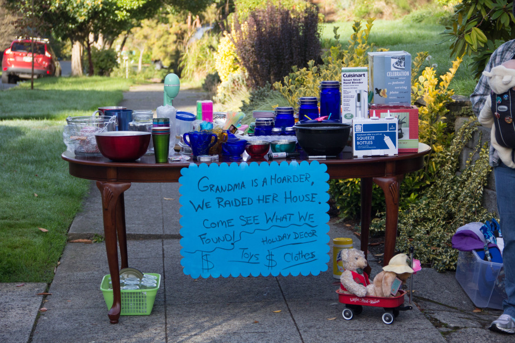 Montlake Yard Sales Bask in Fall Sunshine