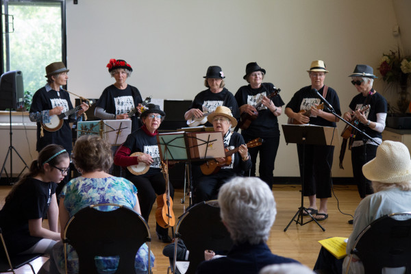 The Mother Pluckers Ukulele Band Entertains at Library @ Montlake Branch Library | Seattle | Washington | United States