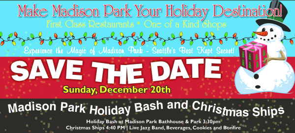 Madison Park Holiday Bash & Christmas Ship Parade @ Madison Park Bathhouse | Seattle | Washington | United States