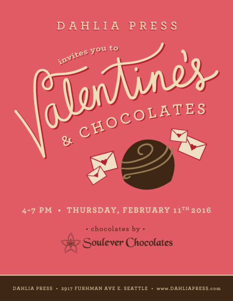 Valentine's & Chocolates @ Dahlia Press | Seattle | Washington | United States