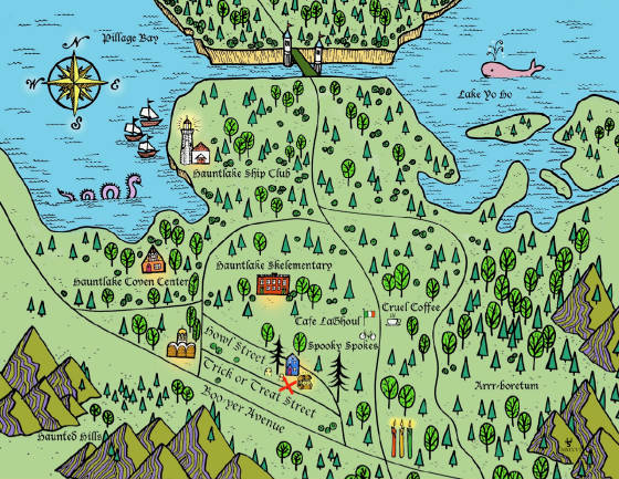 HAUNTLAKE - CAPTAIN BLAINE'S MAP